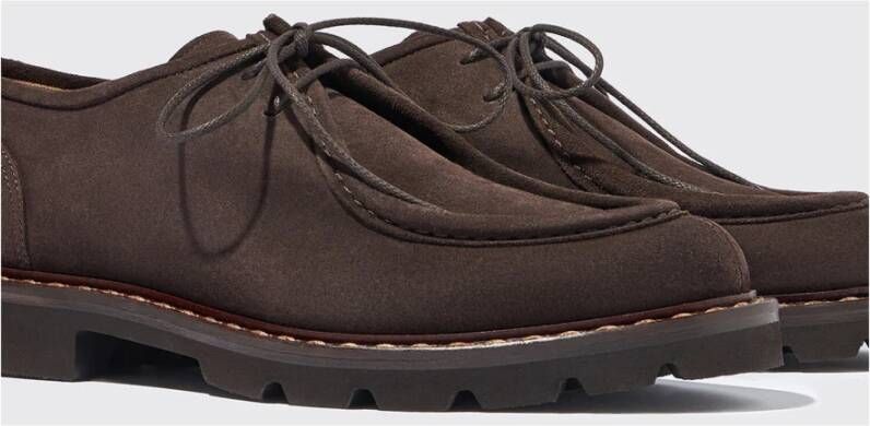 Scarosso Bruin Suède Veterschoen Brown Heren