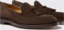Scarosso Bruin Suède Tassel Loafers Brown Heren - Thumbnail 2
