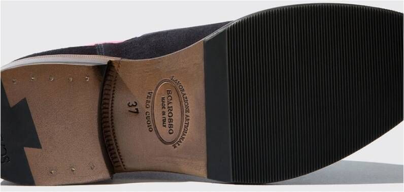 Scarosso Bruna Blu Suede Chelsea Boots
