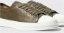 Scarosso Camo Leren Lage Veterschoenen Green Heren - Thumbnail 4