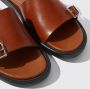 Scarosso Costantino Leren Sliders Bruin Heren - Thumbnail 4