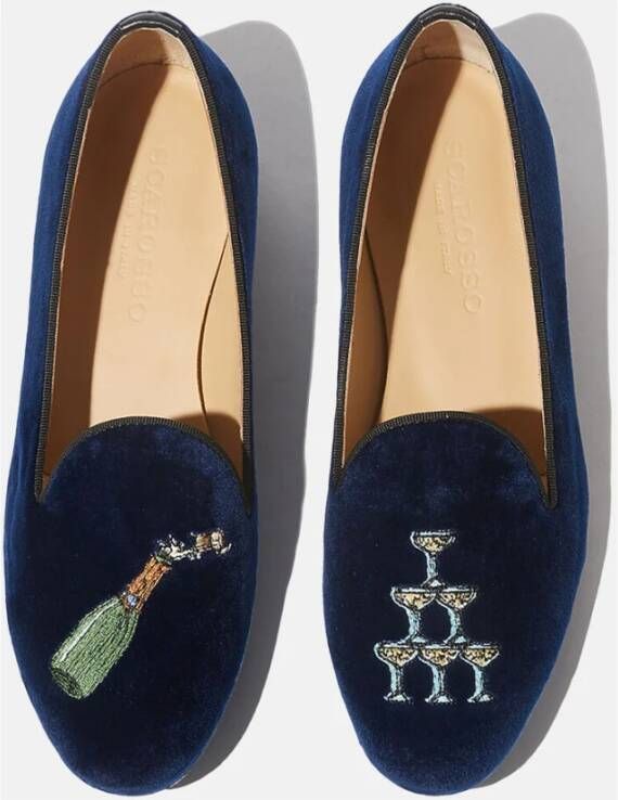 Scarosso Velvet Daisy Loafers