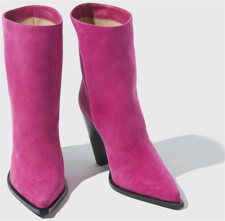 Scarosso Emily Suede Laarzen Roze Dames