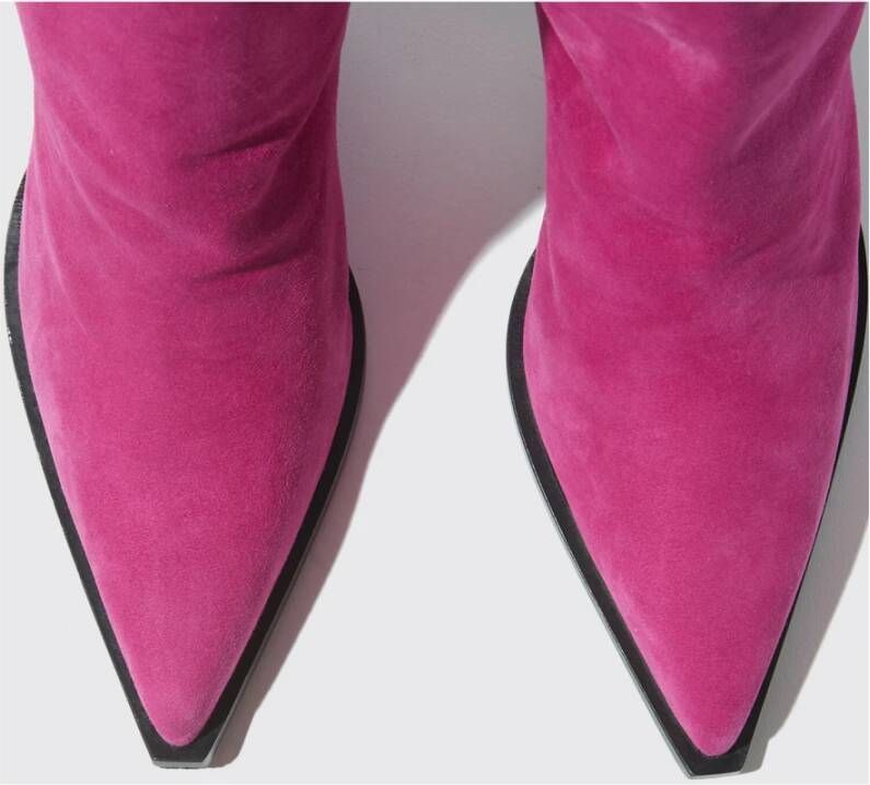 Scarosso Emily Suede Laarzen Roze Dames