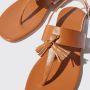 Scarosso Emma Leren Sandalen Bruin Dames - Thumbnail 4