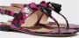 Scarosso Emma Elaphe Platte Sandalen Roze Dames - Thumbnail 3