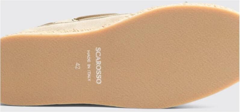 Scarosso Chique Espadrille Bootschoenen Beige Heren