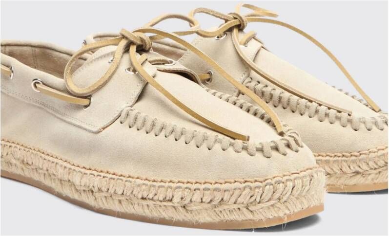 Scarosso Chique Espadrille Bootschoenen Beige Heren