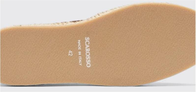 Scarosso Suede Penny Loafer Espadrilles Red Heren