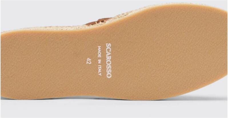 Scarosso Rust Suede Espadrilles Red Heren