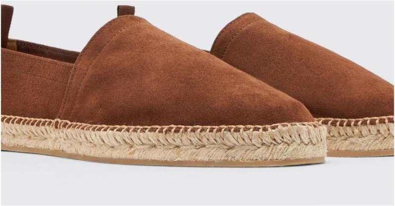 Scarosso Rust Suede Espadrilles Red Heren