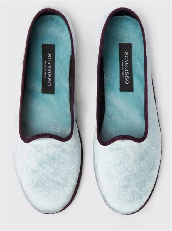 Scarosso Valentina Blue Velvet Blue Dames