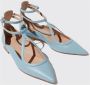 Scarosso Gae Puntige Neus Leren Ballerina`s Blauw Dames - Thumbnail 4