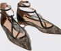 Scarosso Gae Pizzo Kant Ballerina`s Zwart Dames - Thumbnail 2
