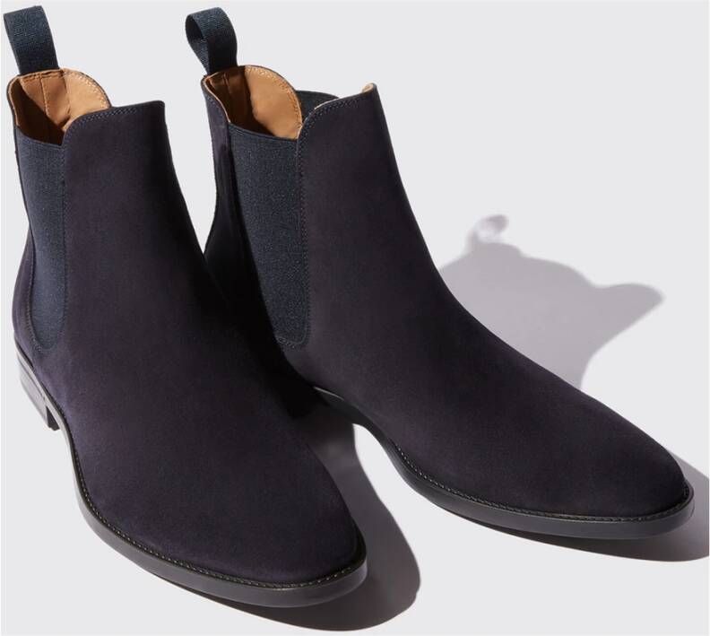 Scarosso Giacomo Blue Chelsea Boots Blauw Heren