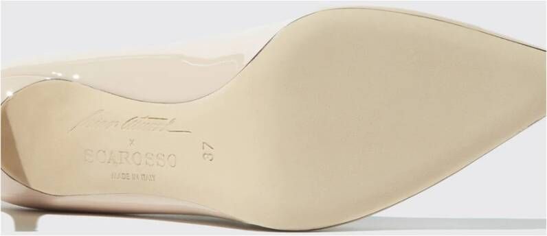 Scarosso Gigi Patent Pumps Ambachtelijk vakmanschap Beige Dames