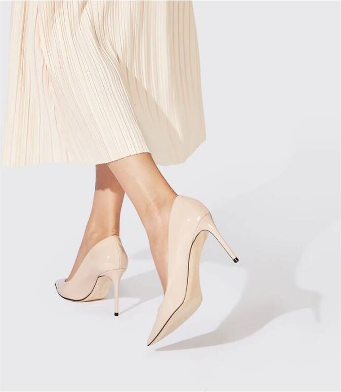 Scarosso Gigi Patent Pumps Ambachtelijk vakmanschap Beige Dames