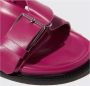 Scarosso Hailey Leren Platte Sandalen Roze Dames - Thumbnail 4