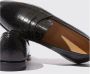 Scarosso Handgemaakte krokodillenprint loafers Black Heren - Thumbnail 3