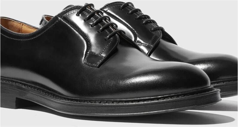 Scarosso Harry Zwarte Veterschoenen Black Heren