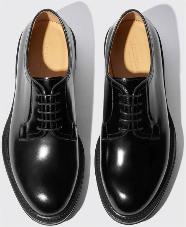 Scarosso Harry Zwarte Veterschoenen Black Heren