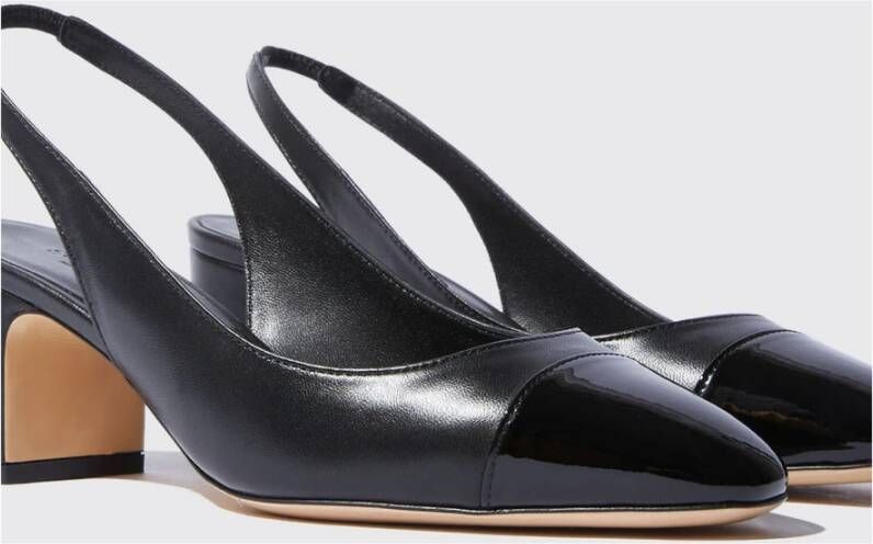 Scarosso Miranda Zwarte Slingback Pumps Zwart Dames