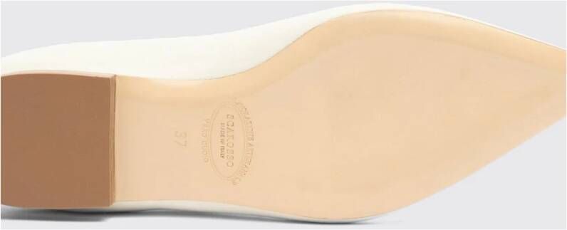 Scarosso Iris Ballet Flats White Dames