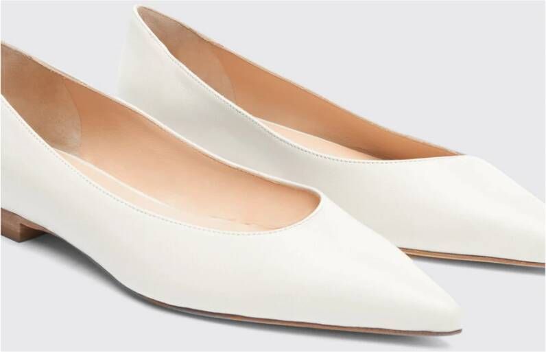 Scarosso Iris Ballet Flats White Dames