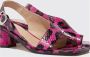 Scarosso Jill Elaphe Hoge Hak Sandalen Pink Dames - Thumbnail 4