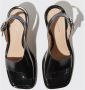 Scarosso Jill Patent Sandalen Handgemaakte Italiaanse Kunst Zwart Dames - Thumbnail 3