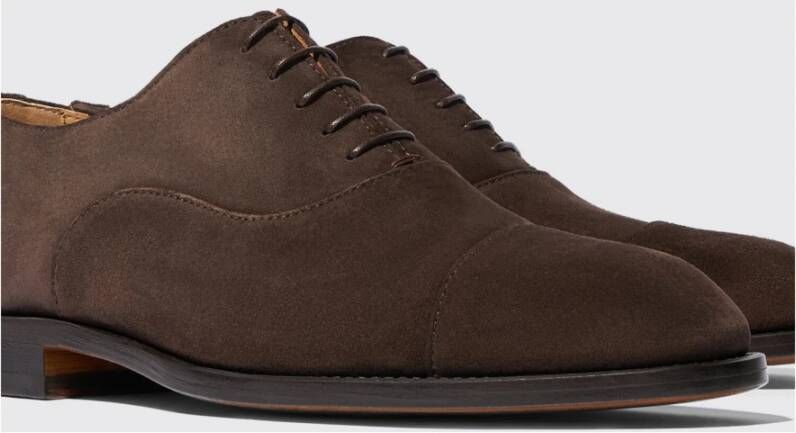 Scarosso Klassieke Bruine Suède Oxford Schoen Brown Heren