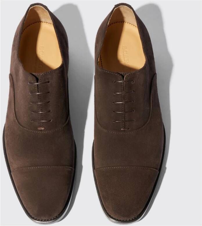 Scarosso Klassieke Bruine Suède Oxford Schoen Brown Heren