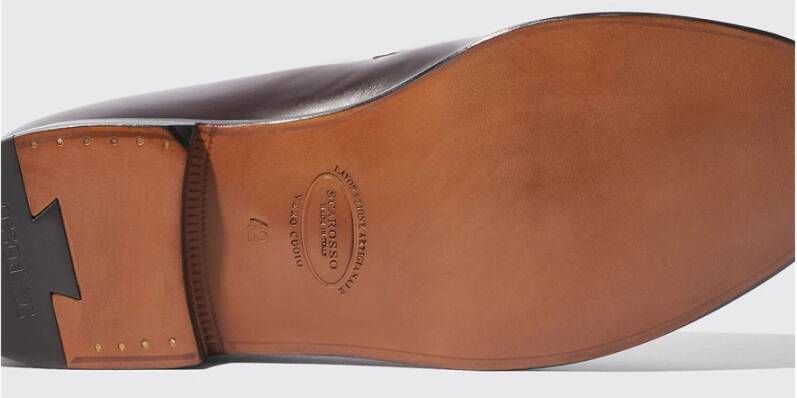 Scarosso Klassieke Italiaanse Penny Loafers Brown Heren