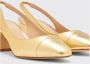 Scarosso Klassieke Miranda Gold Slingback Pumps Yellow Dames - Thumbnail 3