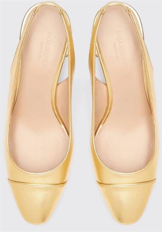 Scarosso Klassieke Miranda Gold Slingback Pumps Yellow Dames