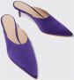 Scarosso Elegante Laura Purple Zijden Muiltje met Hak Purple Dames - Thumbnail 2