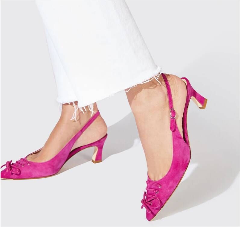 Scarosso Live Suède Pumps Roze Dames