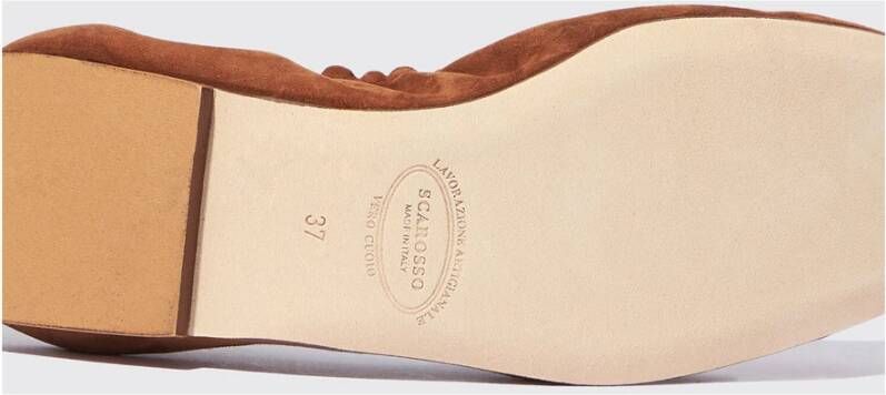 Scarosso Margot Suède Ballerina`s Brown Dames