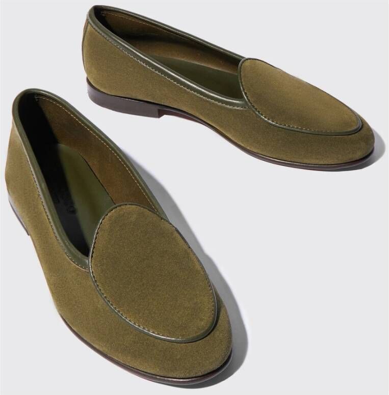 Scarosso Nele Groene Suède Loafer