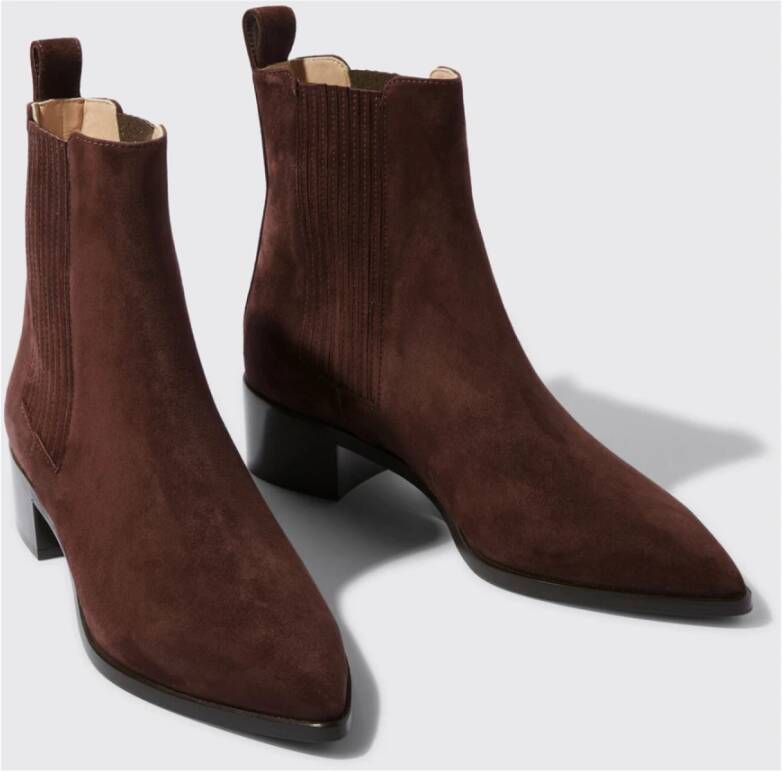 Scarosso Olivia Scamosciata Chelsea Boots met hak