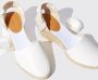 Scarosso Paloma Espadrilles Handgemaakte witte kalfsleren sleehak - Thumbnail 2