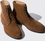 Scarosso Paolo Laarzen Handgemaakte Italiaanse Bruine Suède Veterschoenen Brown Heren - Thumbnail 3