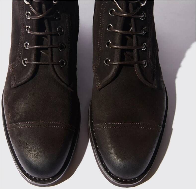 Scarosso Paolo Laarzen Upgrade je schoenencollectie met handgemaakte Italiaanse stijl Bruin Heren