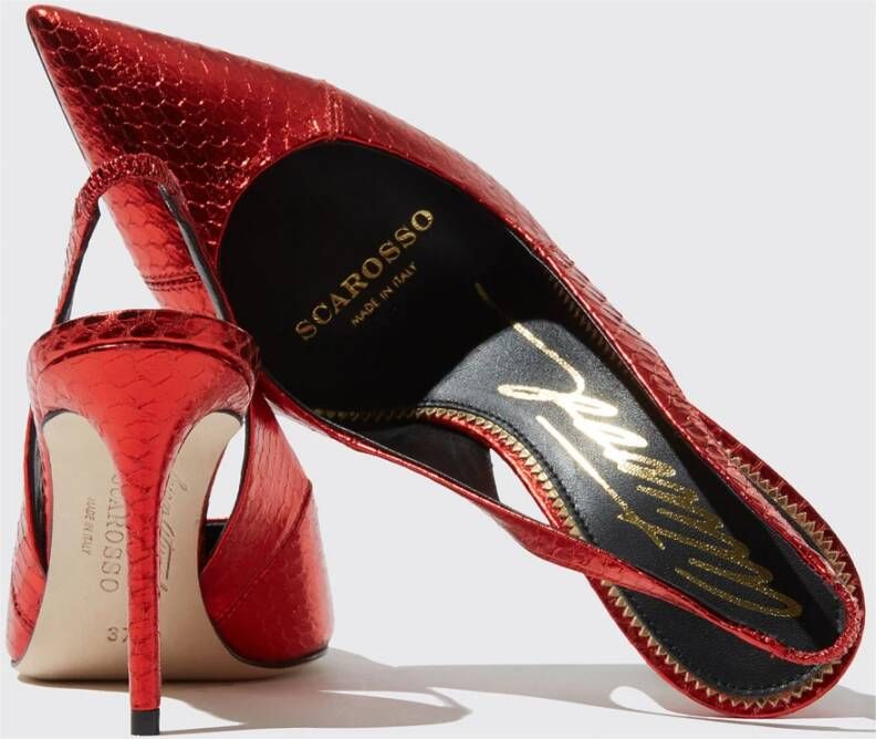 Scarosso Rode Elaphe Slingback Pumps