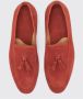 Scarosso Roestkleurige Suede Kwastjes Loafers - Thumbnail 2