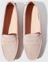 Scarosso Roze Suède Driving Loafers - Thumbnail 2