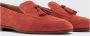 Scarosso Rust Suède Tassel Loafers Red Heren - Thumbnail 3