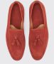 Scarosso Rust Suède Tassel Loafers Red Heren - Thumbnail 4