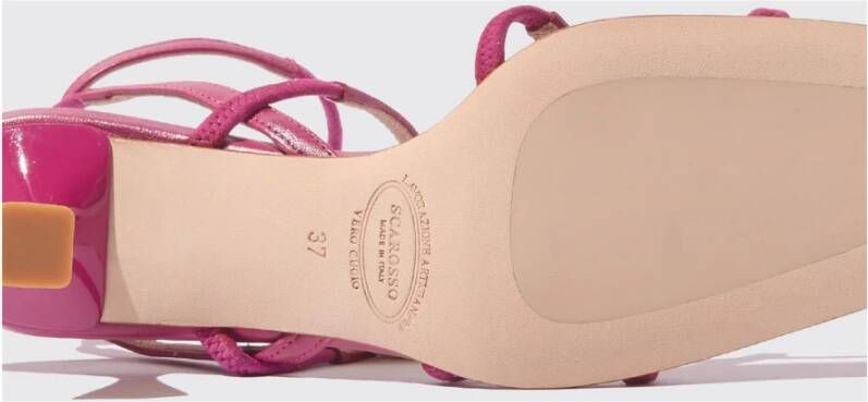 Scarosso Sally Sandalen Handgemaakte Italiaanse Elegantie Roze Dames