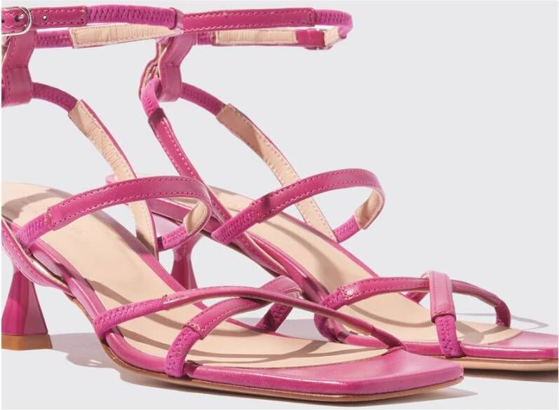 Scarosso Sally Sandalen Handgemaakte Italiaanse Elegantie Roze Dames